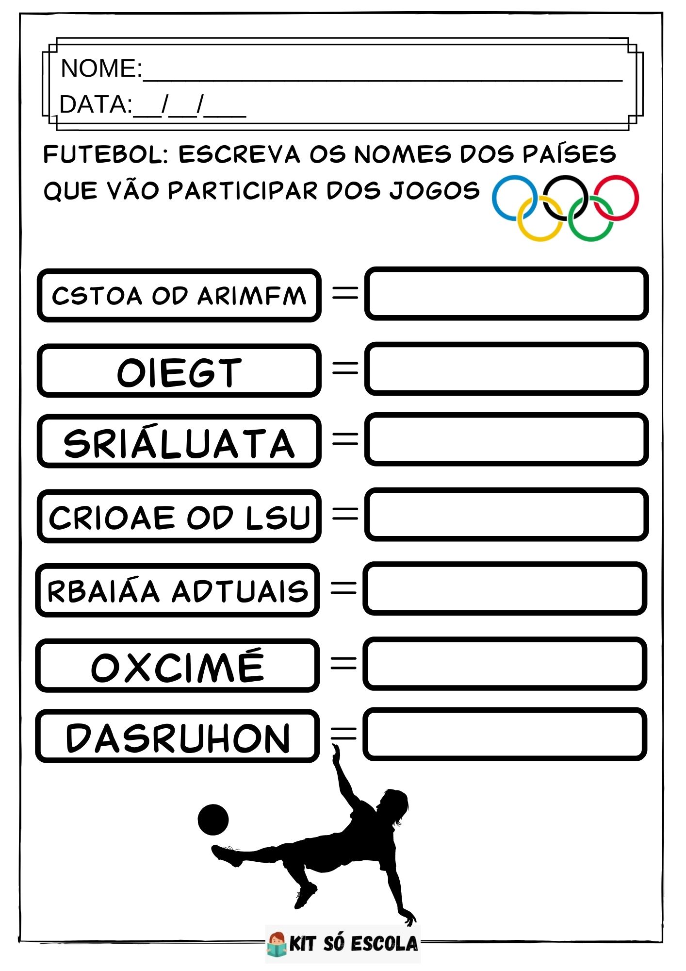 Jogos Olímpicos - Textos Informativos Para Imprimir — SÓ ESCOLA