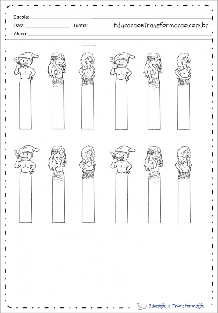 Atividades e Lembrancinhas sobre o Folclore : Ideia 06
